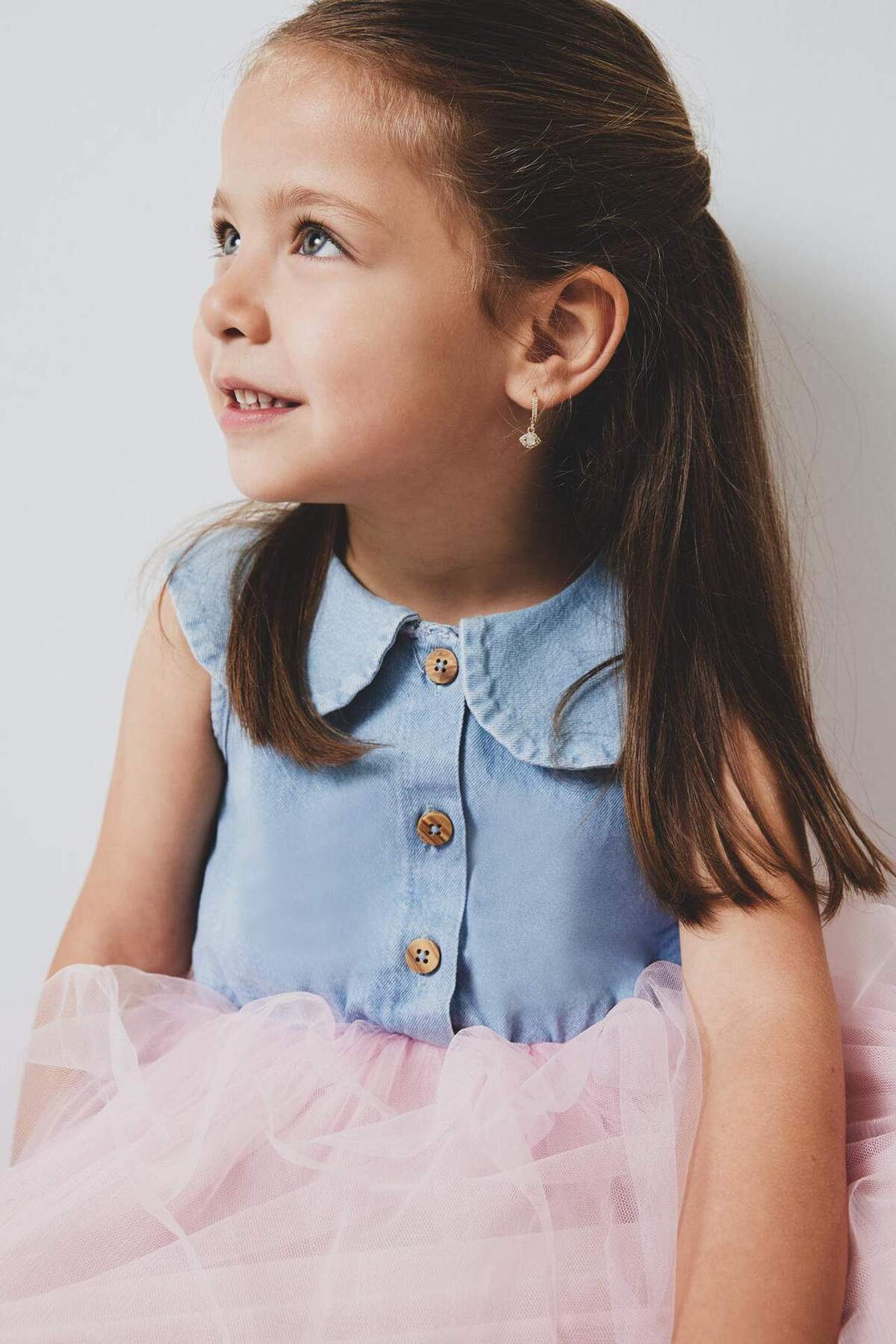 Defacto Kolsuz Tütü Etekli Yazlık Elbise Kız Bebek Z8262A223SM fotoğrafı 5 (önizleme)