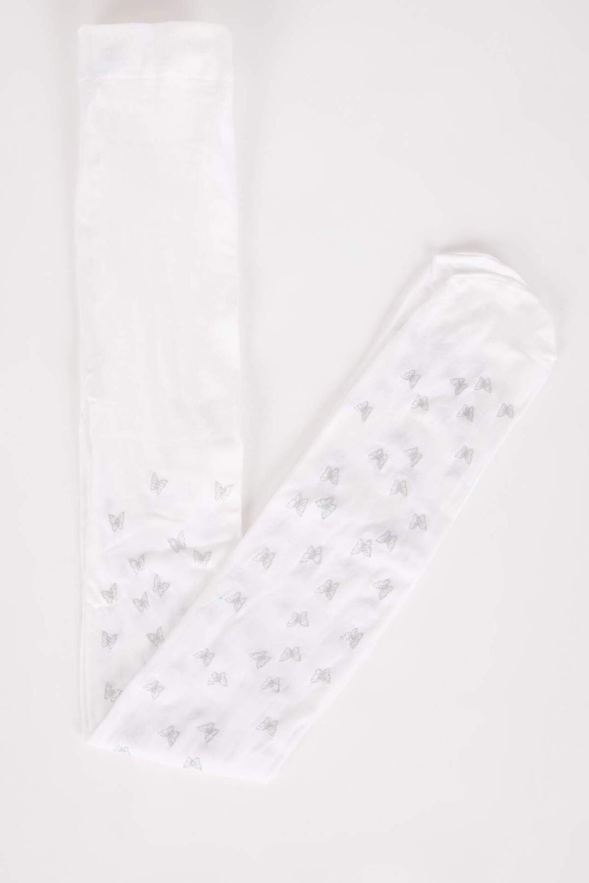 Defacto 23 Nisan Kız Çocuk Kelebek Desenli Külotlu Okul Çorabı Z8831A6NS fotoğrafı 2 (önizleme)