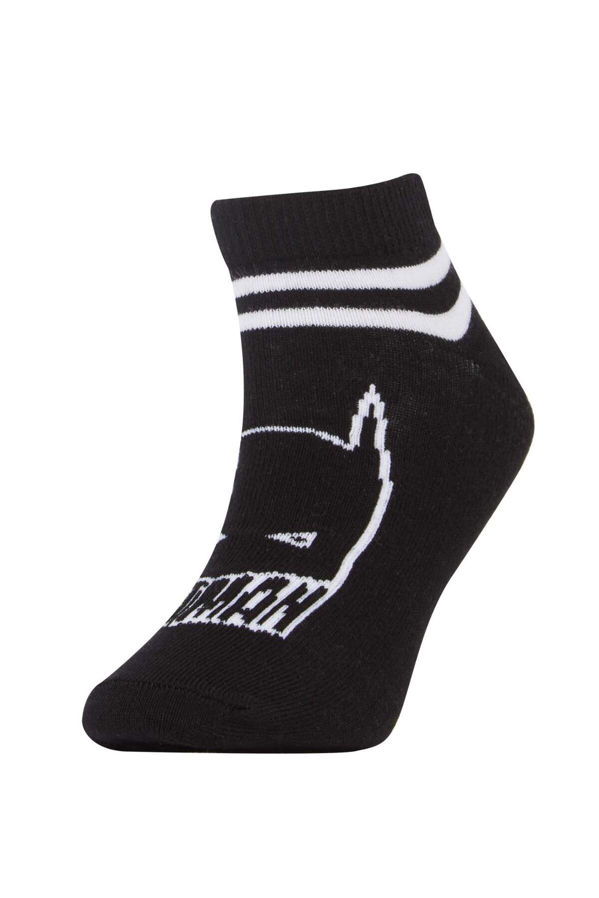 Defacto Batman Pamuklu 3'lü Patik Çorap Erkek Çocuk V6649A6NS fotoğrafı 2 (önizleme)