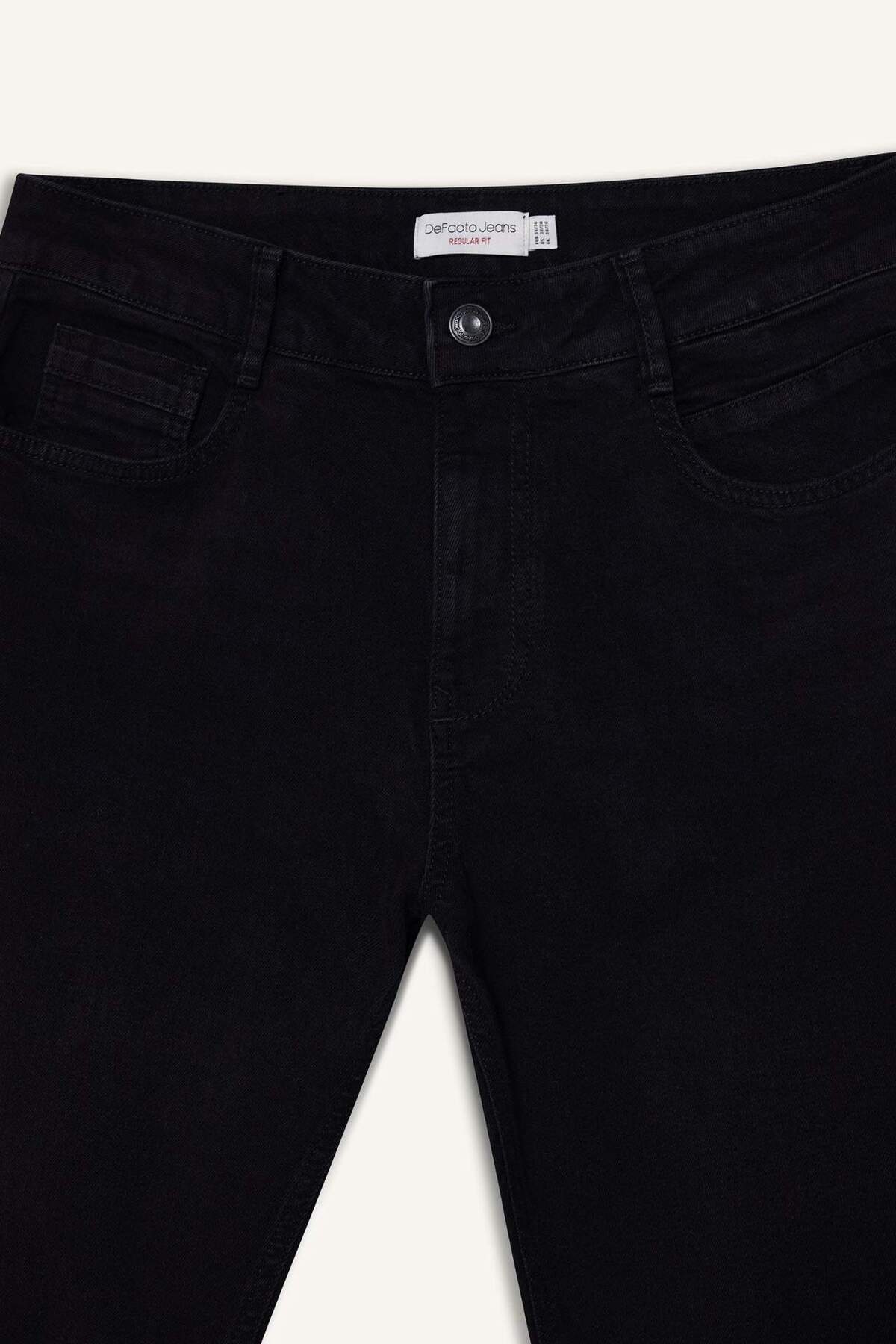 Defacto  Sergio Regular Fit Normal Kalıp Normal Bel Boru Paça Jean Pantolon W6868AZ22SP - Görsel 7