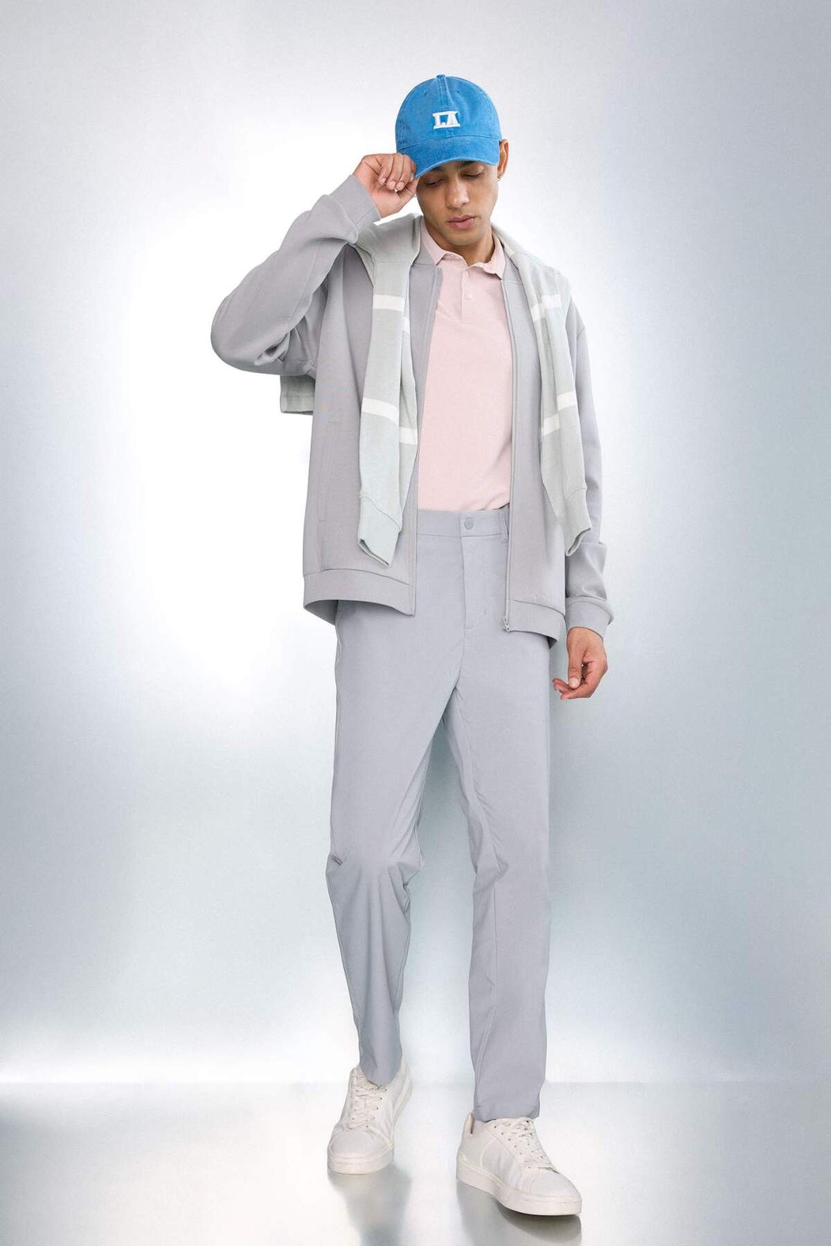 Standard Fit Trousers G1032AX26SP — خاکستری — تصویر 2 از 7