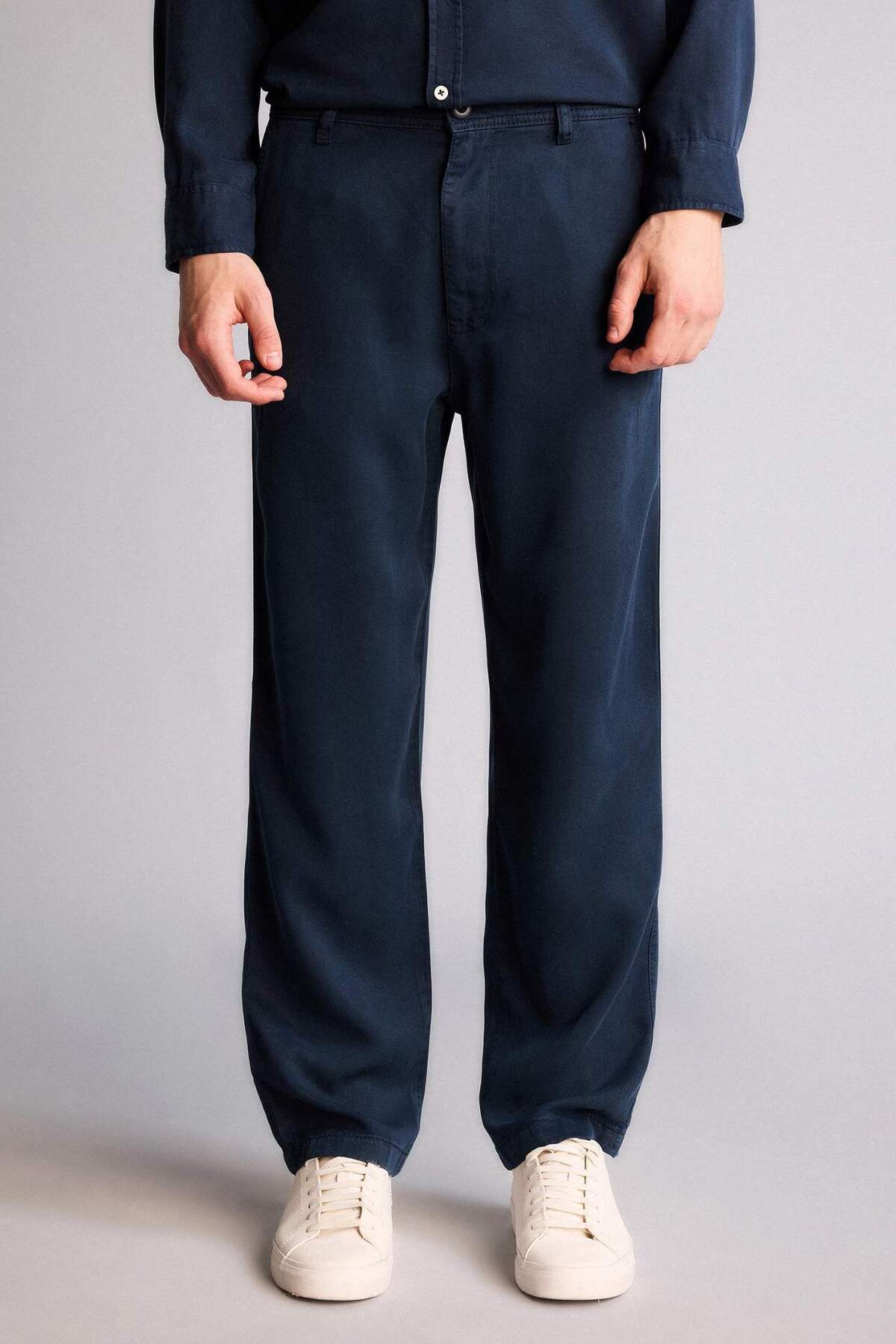 DeFacto Ultra Yumuşak RELAX Fit Premium Beli Lastikli Pantolon H0794AX26SP görsel 3
