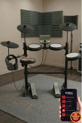 Midex Ddx-110bt Profesyonel Dijital Davul Elektronik Bateri Bluetooth'lu (KUL...