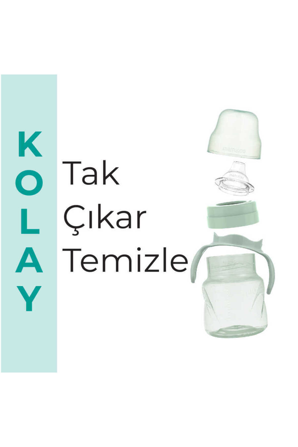 Mamajoo Antikolik Akıtmaz Alıştırma Bardağı 160 ml Powder Green, 6 Ay+ fotoğrafı 6 (önizleme)