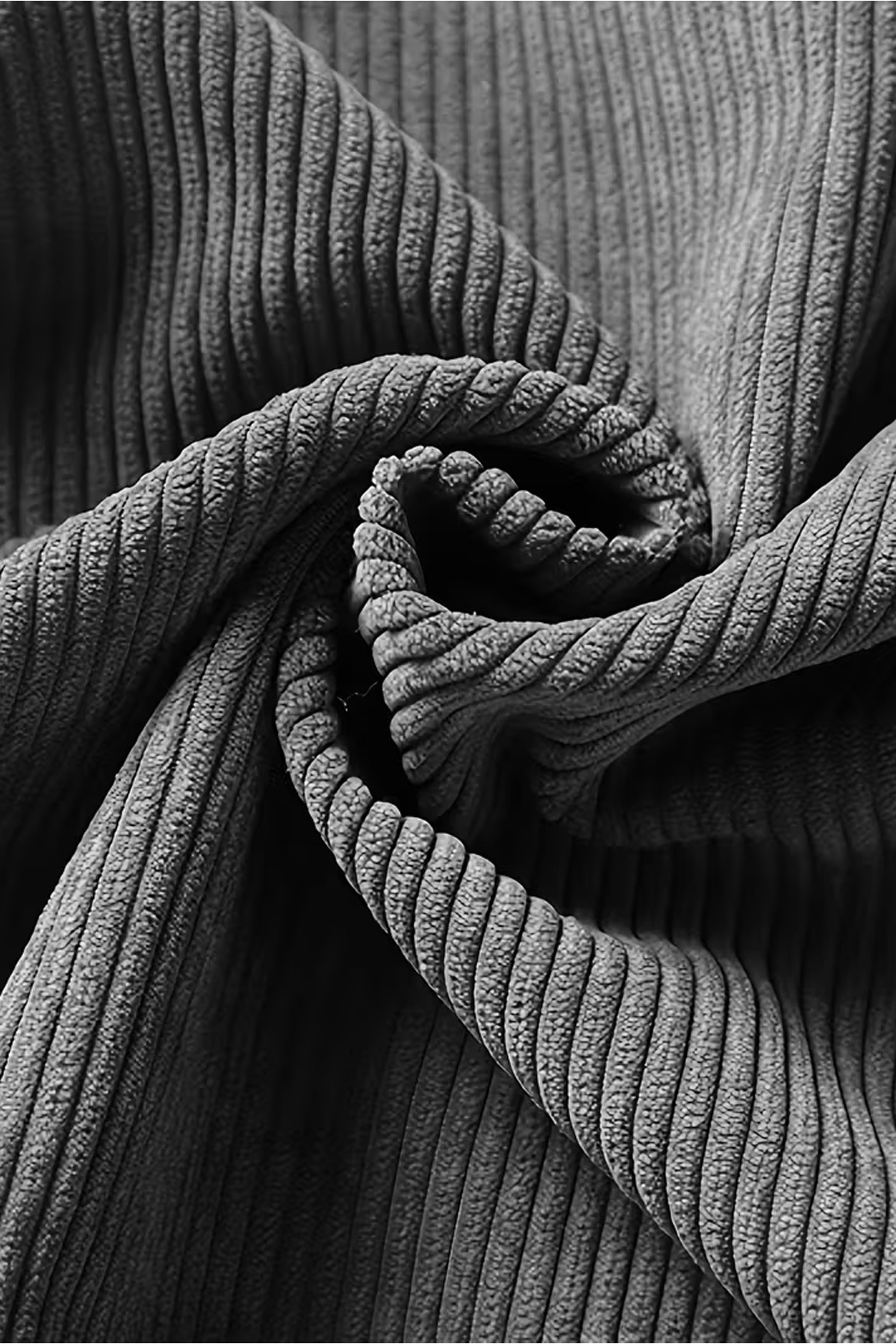 Ghassy Co  Erkek Peluş Astarlı Gömlek Yaka Tam Fermuar Rüzgar Geçirmez Kadife Mont - Görsel 6