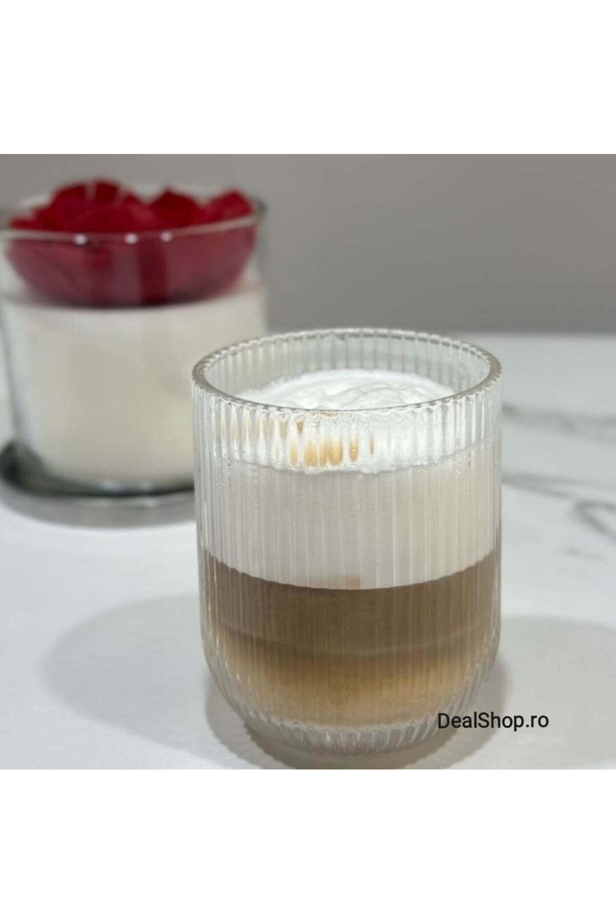 dealshopromania Set de 6 pahare de sticlă 250 ml MANSOURA ALEX Elegant pentru...