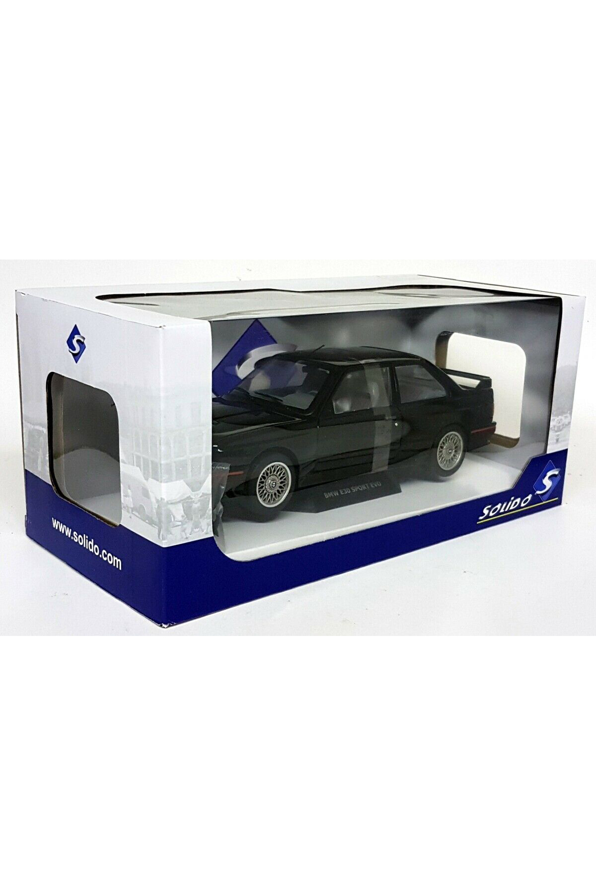  E30 シルバーミニカー 約1/18スケール Solido 1:18 Ölçek 1990 Bmw M3 Sport Evo (E30) Diecast Metal