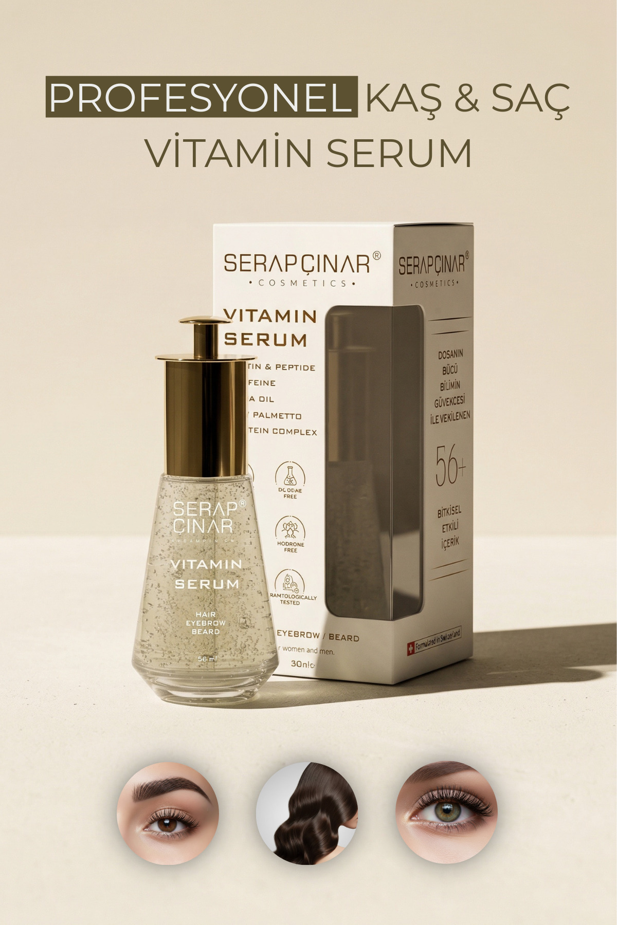 Kaş & Saç Için Vitamin Serum 30ml - Profesyonel Serum — SRPCNR001 — تصویر 2 از 7