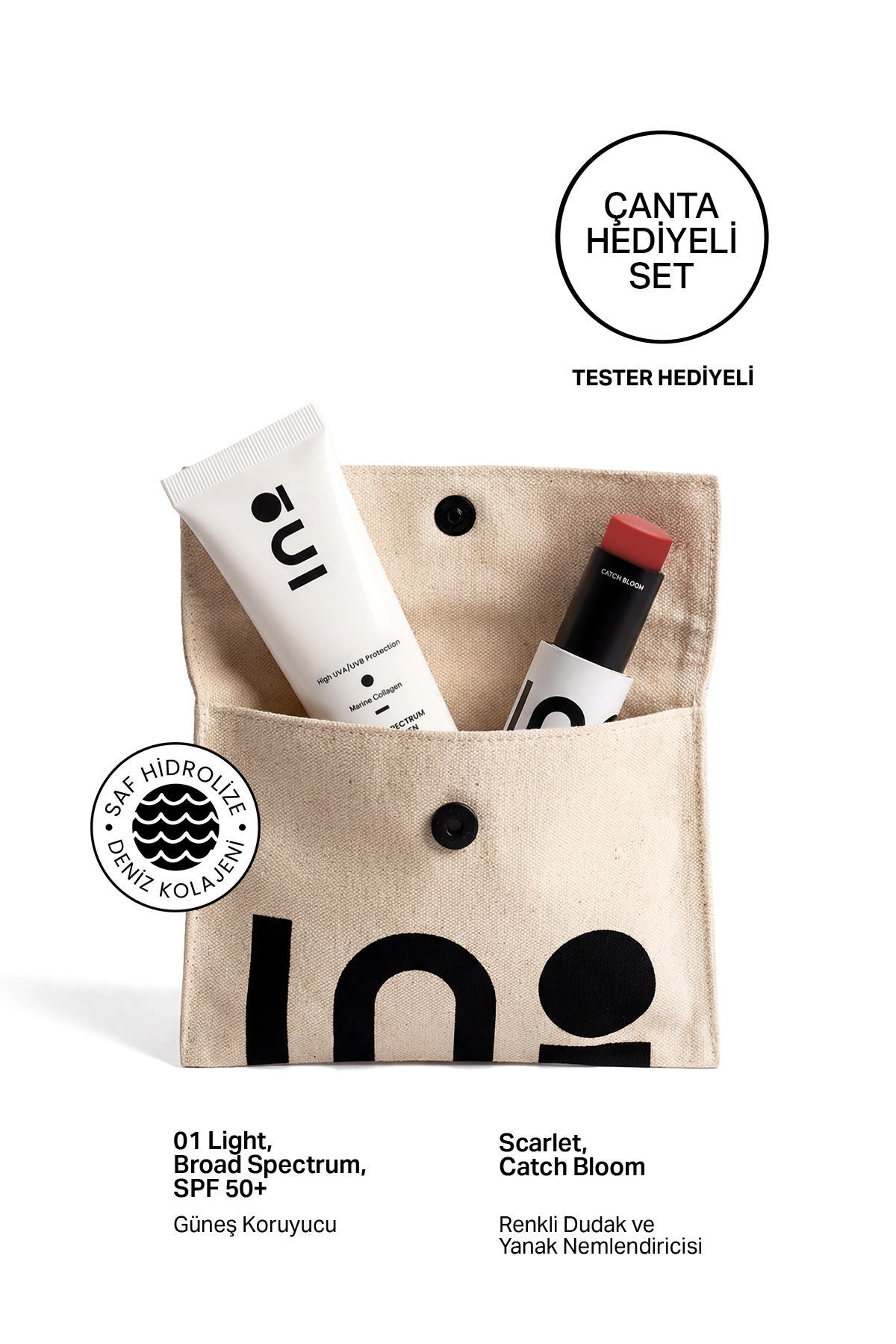 inobeauty Catch Bloom Scarlet Stick Ruj & Allık + SPF50+ 01 Light Nemlendirici Güneş Kremi Seti — 5685674634654758