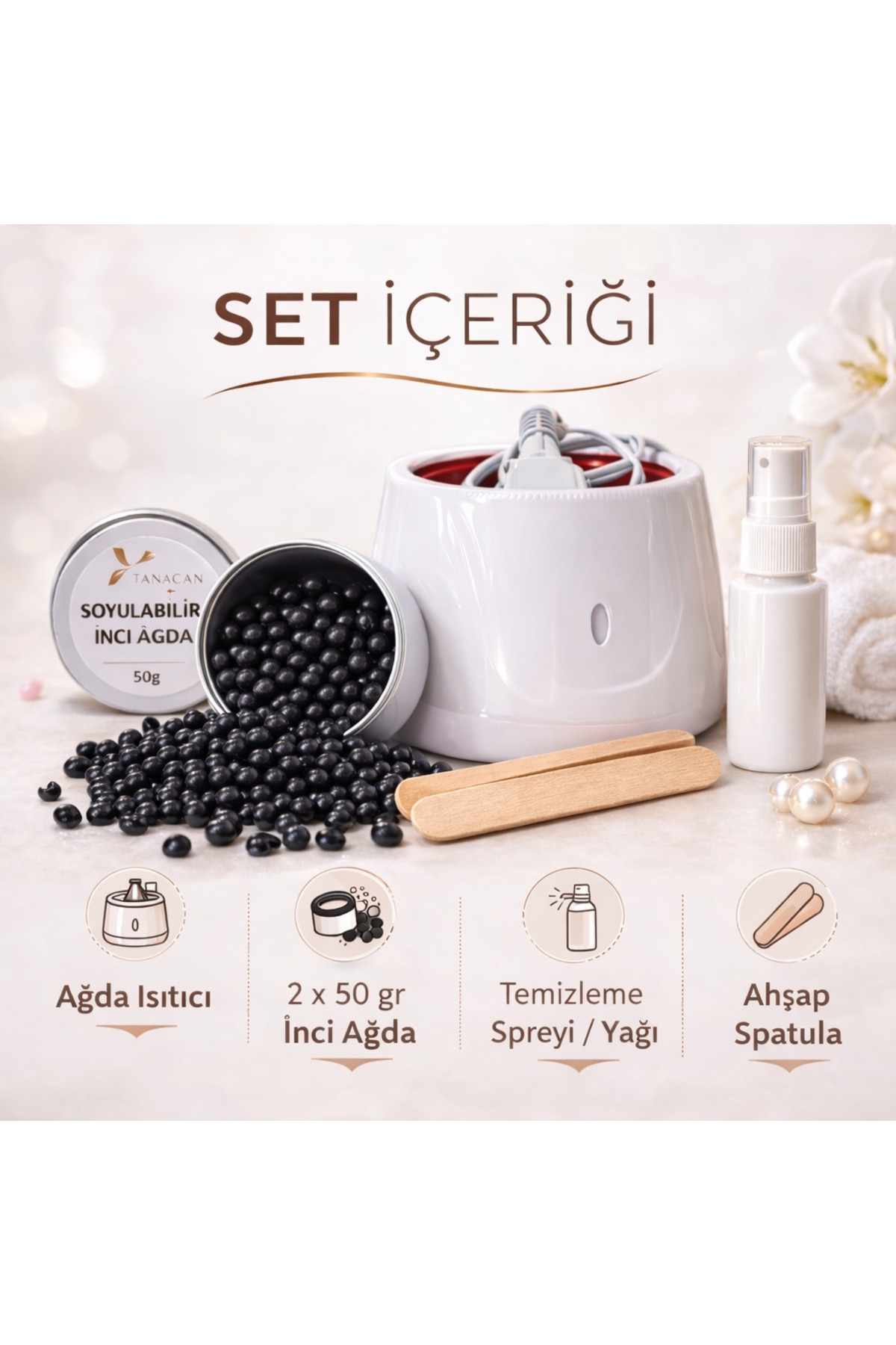 Inci Ağda Seti - Siyah Inci — 3234038485830 — تصویر 2 از 2
