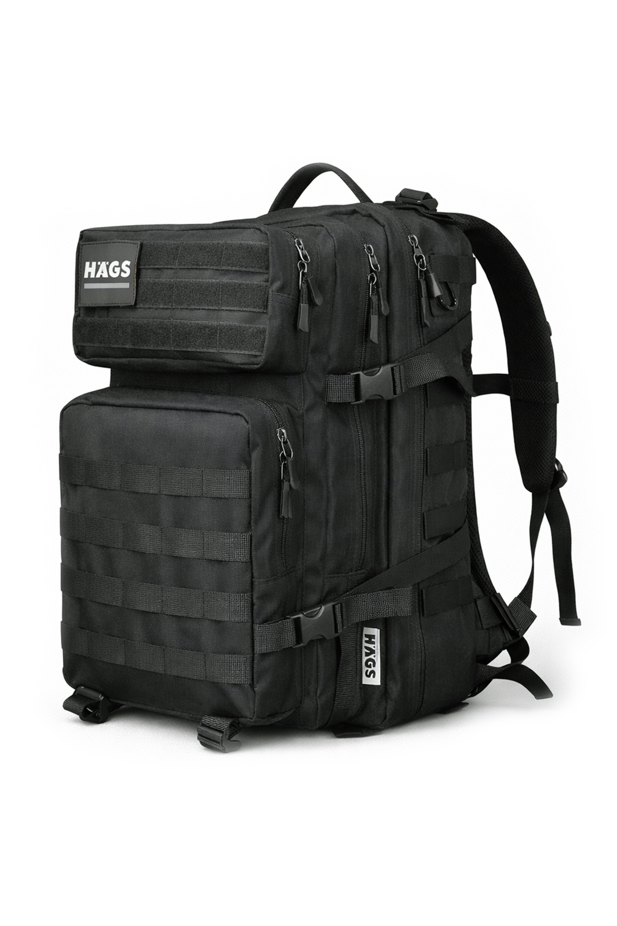 HAEGS  Taktik Sırt Çantası, Seyahat Çantası, Ordu Derecesinde Sağlam, Seyahat Sırt Çantası 45L -Siyah - Görsel 2
