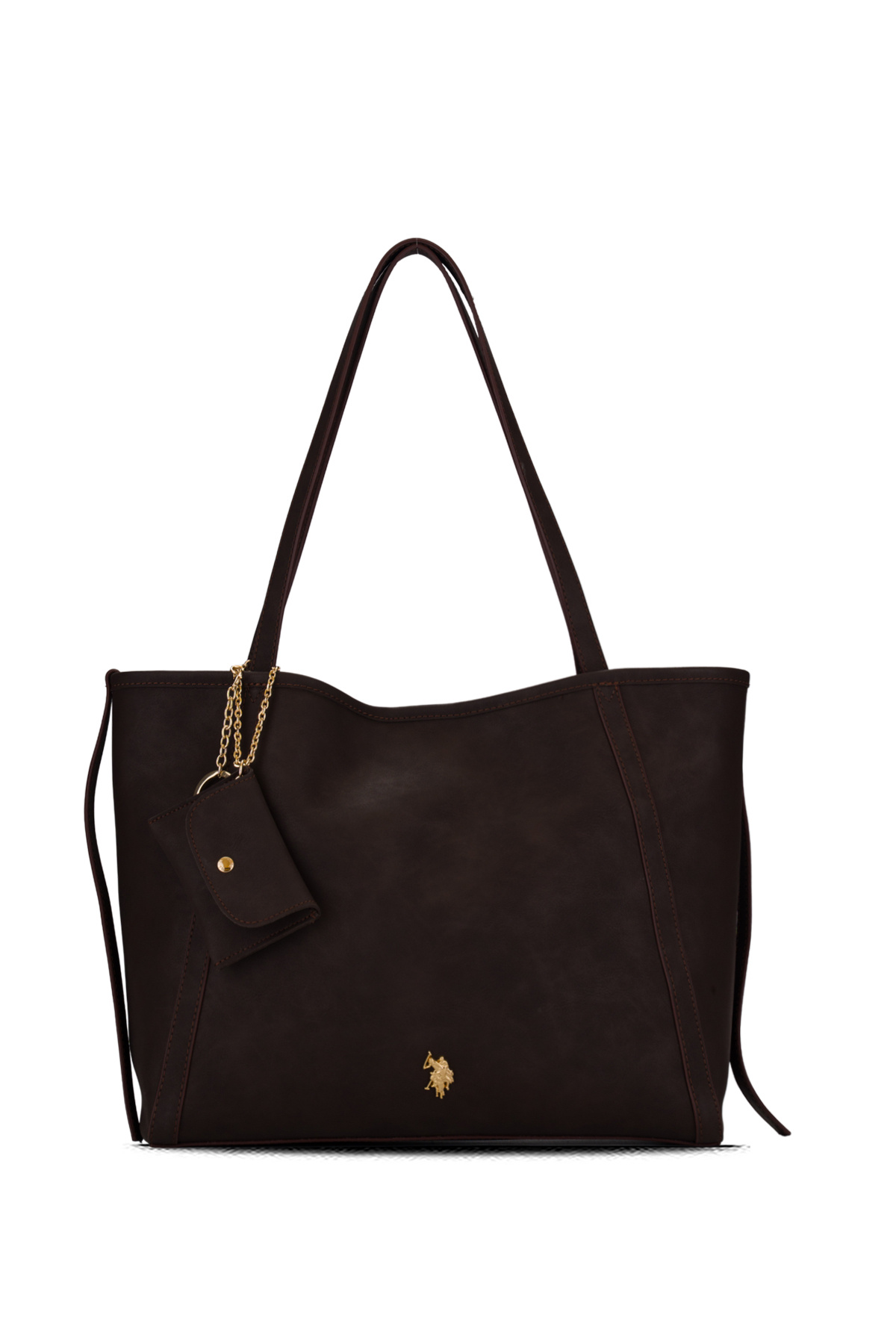 U.S. Polo Assn. حقيبة كتف نسائية، باللون البني - Us26224