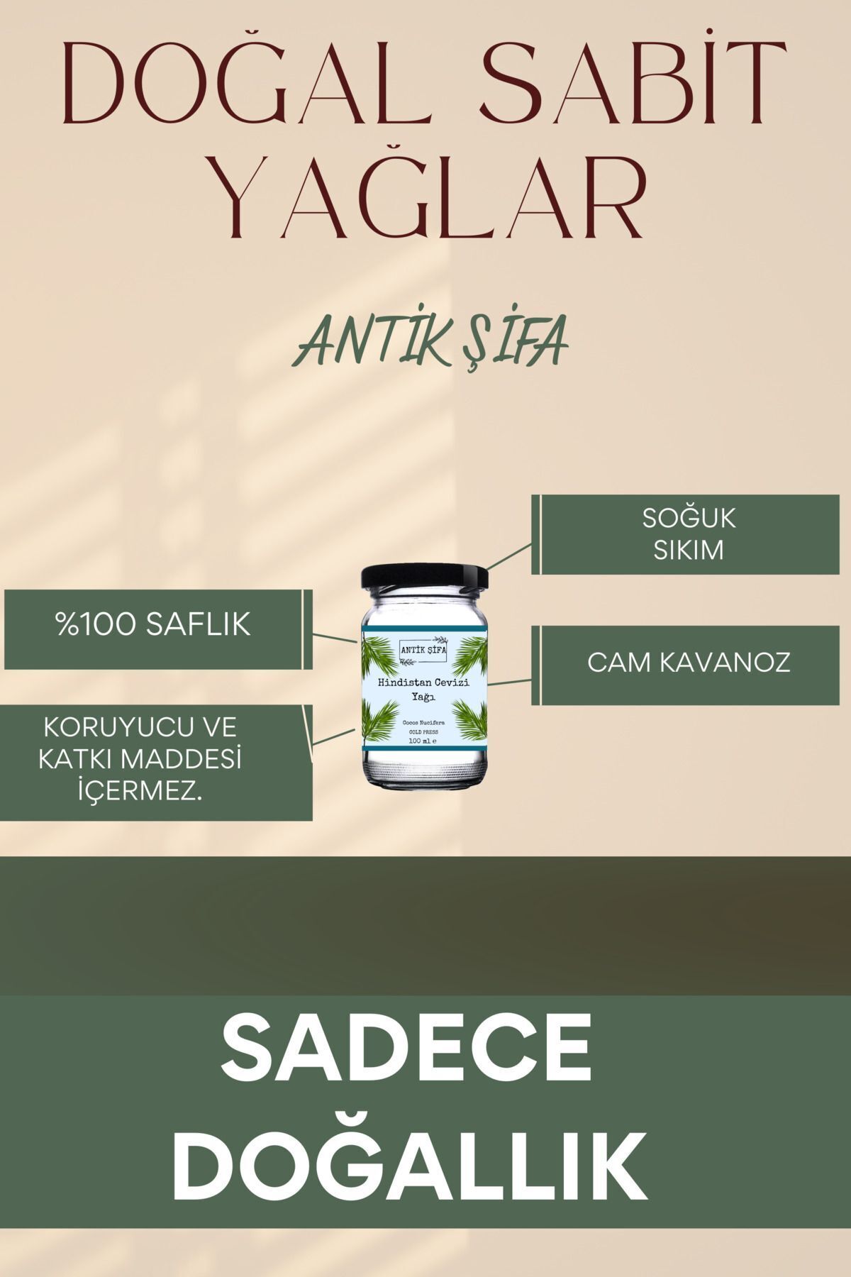 %100 Saf Hindistan Cevizi Yağı - Soğuk Sıkım (3 X 100 ML) — hindistanyagi3lu — تصویر 4 از 7