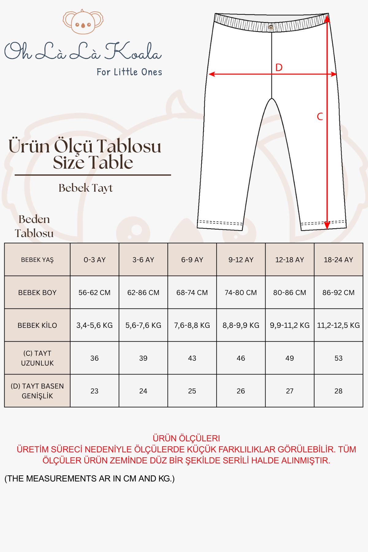 OhlalaKoala 3lü Penye Bebek Tayt Model 3 fotoğrafı 3 (önizleme)
