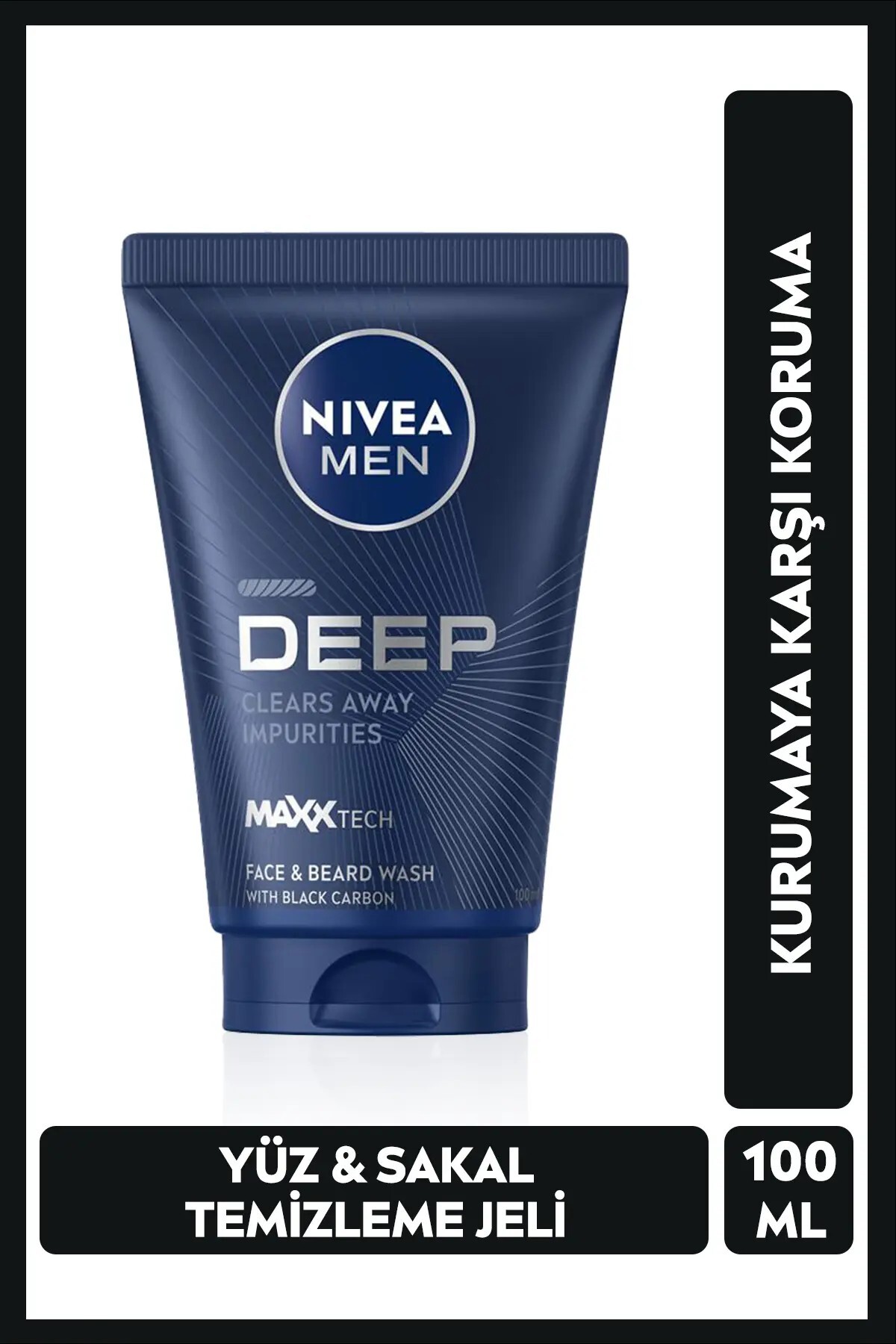 NIVEA MEN YÜZ TEMİZLEME JELİ DEEP DİMENSİON 100 ML 1 ADET — BRKD-40059004C