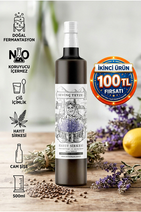 Sevinç Teyze Doğal Fermantasyon Sultan Sirkesi, Hayıt Sirkesi, Chaste Seed Vi...