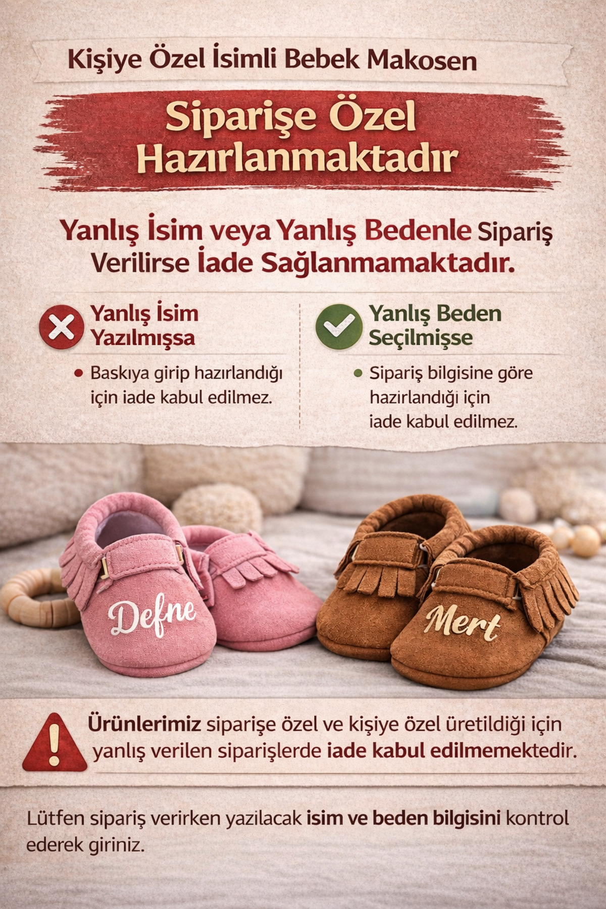marasmakosen Nubuk İsimli Bebek Makoseni – Kişiye Özel Bağcıklı Bebek Ayakkabı fotoğrafı 4 (önizleme)