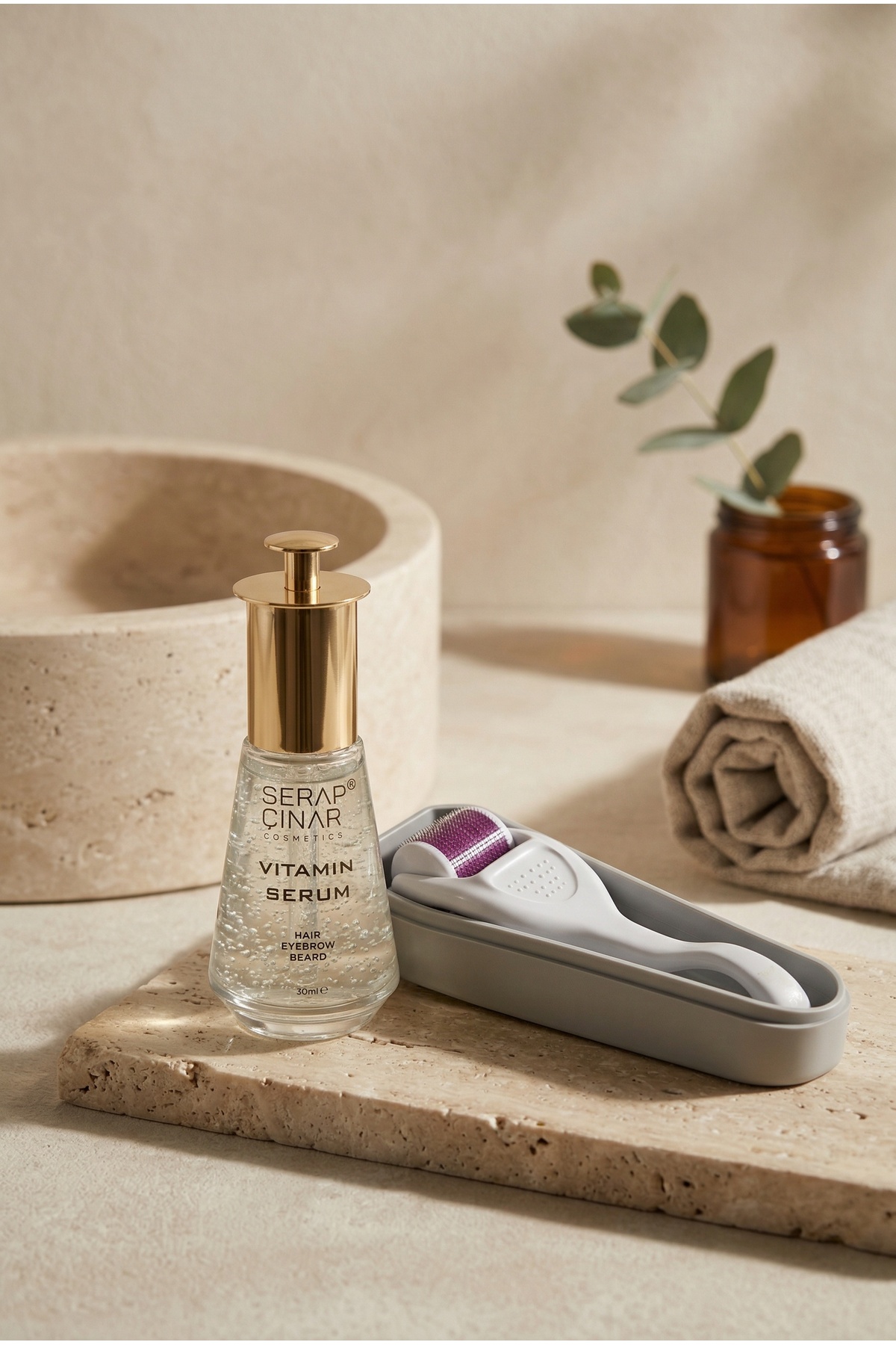 Saç Bakım Seti: Saç Vitamin Serum 30ml Bitkisel Şampuan 400ml — SRPCNR006 — تصویر 3 از 6