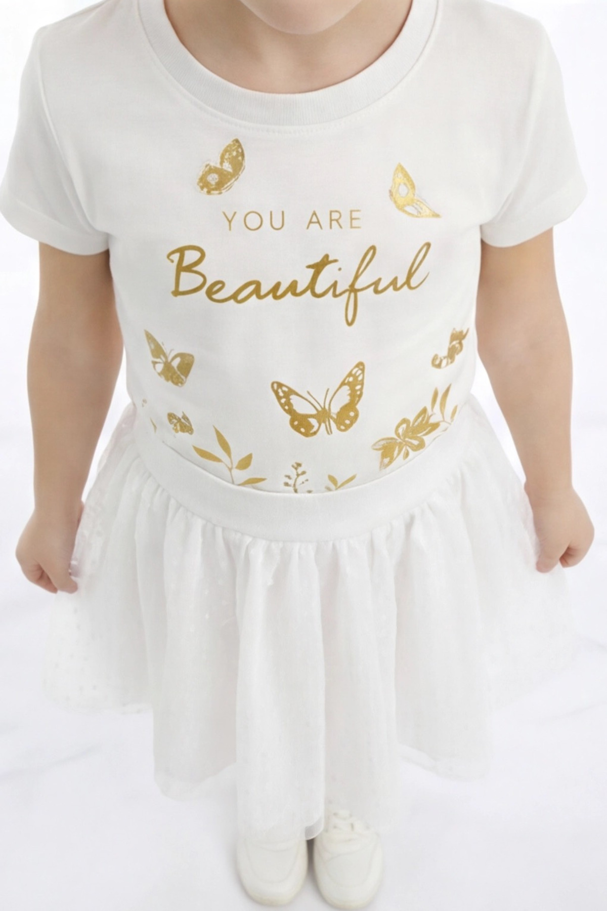 FESSHERA KİDS  Kız Çocuk Etek Beli Lastikli Pamuklu ve Astarlı Tül Etek - Görsel 8