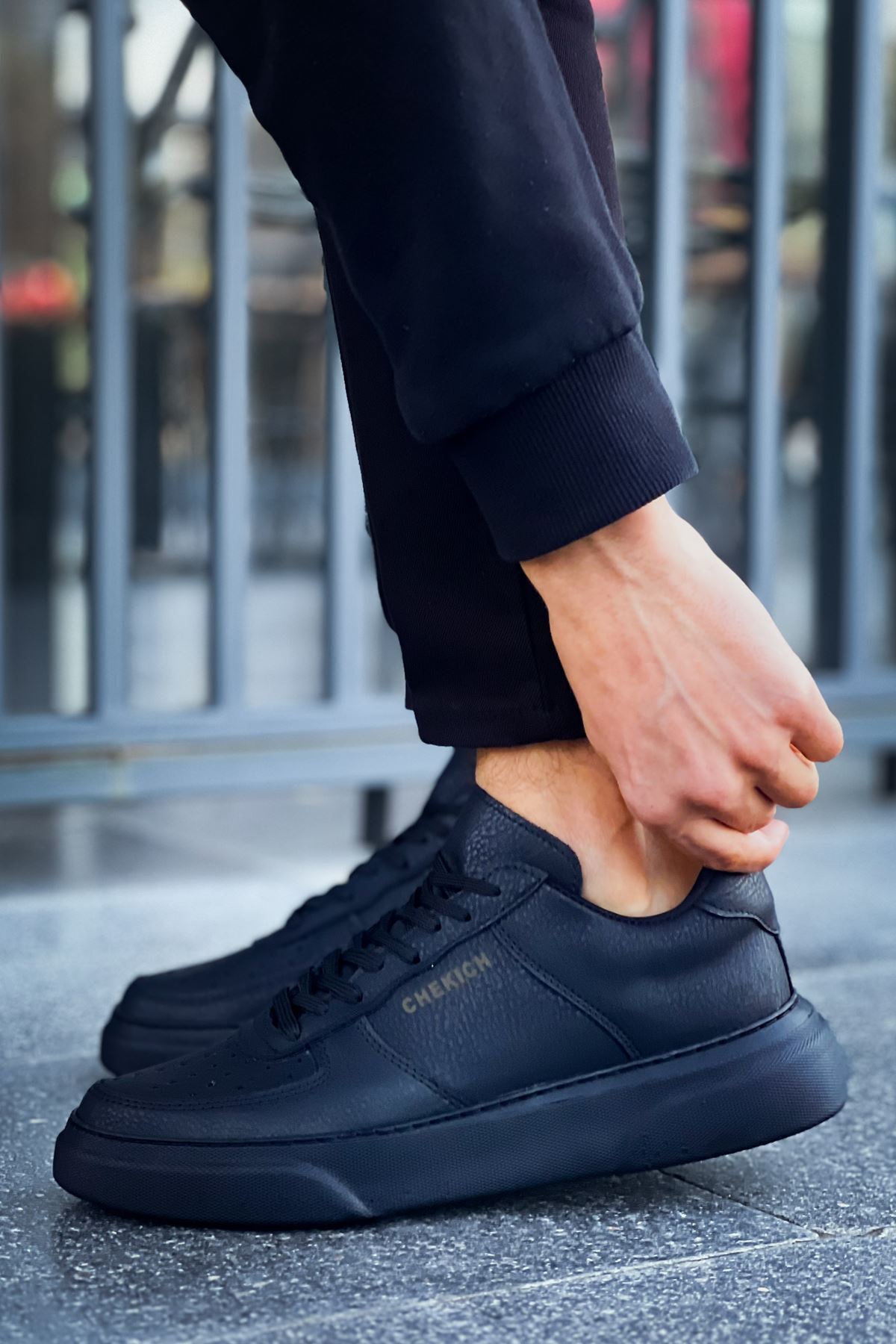 کفش اسنیکر Zapatos مردانه چرم مصنوعی | CH-CH087 - تصویر 3