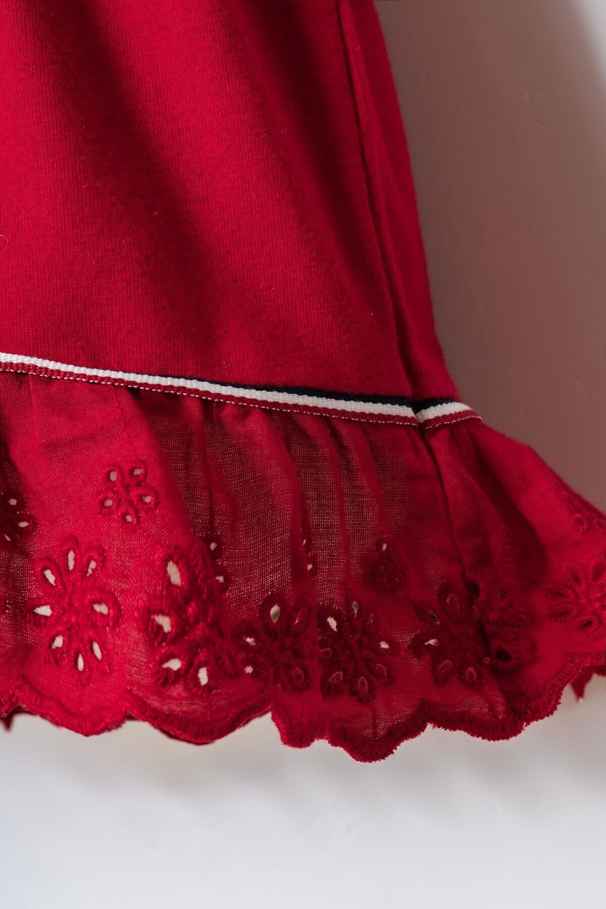 U.S. Polo Assn. Kız Bebek Kırmızı Elbise fotoğrafı 3 (önizleme)