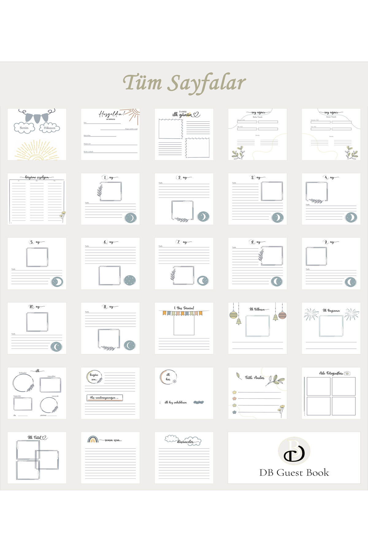 CARMEN Bebek Anı Defteri 1 Yaş fotoğrafı 4 (önizleme)