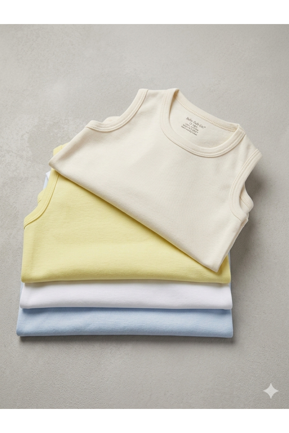 Baby Nife %100 pamuklu 4'lü çıtçıtlı bebek body zıbın/organik pamuklu bebek atlet/çıtçıtlı badi fotoğrafı 2 (önizleme)