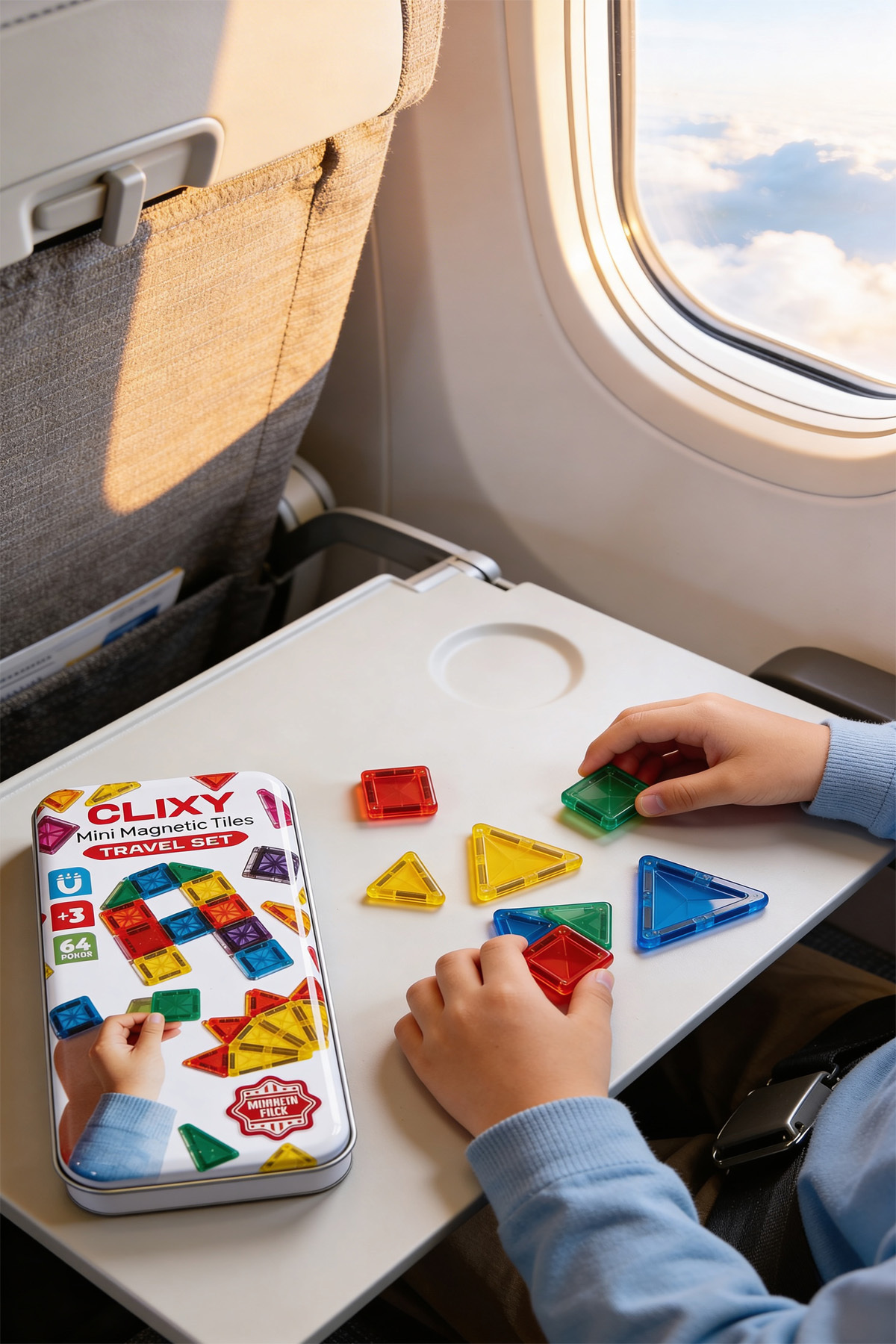 CLIXY Mini Manyetik Bloklar 64 Parça Travel Set fotoğrafı 5 (önizleme)