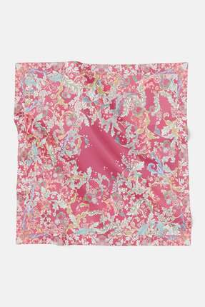 Buttonscarves Royale Grandeur Vual Eşarp - Pink Yarrow