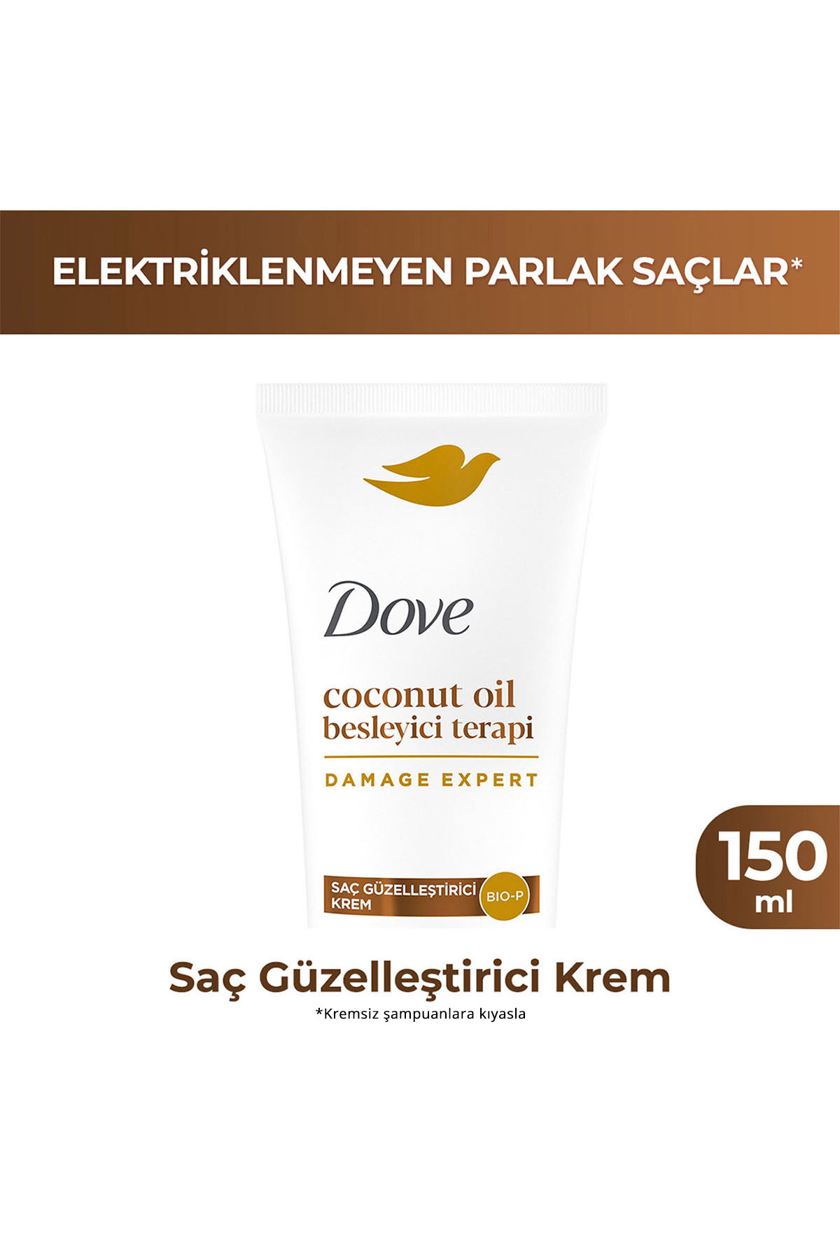 Dove Saç Güzelleştirici Krem Coconut Oil Besleyici Terapi 150 ml — SET.UNİ.10907