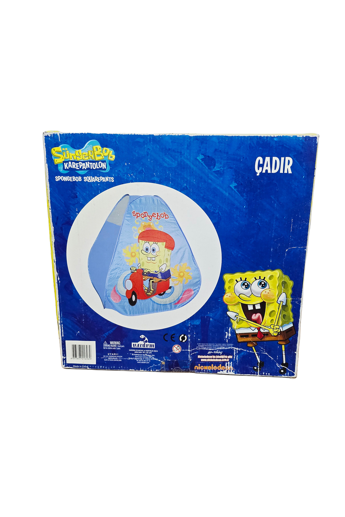 direkstoktan Sünger Bob Temalı Çocuk Oyun Çadırı - SpongeBob Kids Playhouse & Activity Tent fotoğrafı 4 (önizleme)