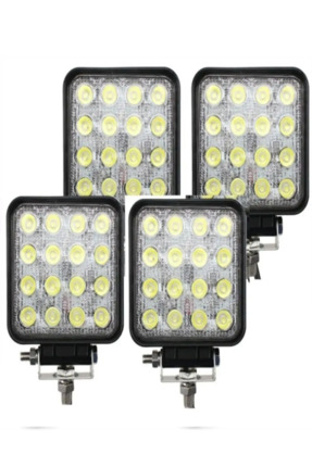 Universal Traktör Tepe Lambası Çalışma Lambası 16 Ledli 4 Adet