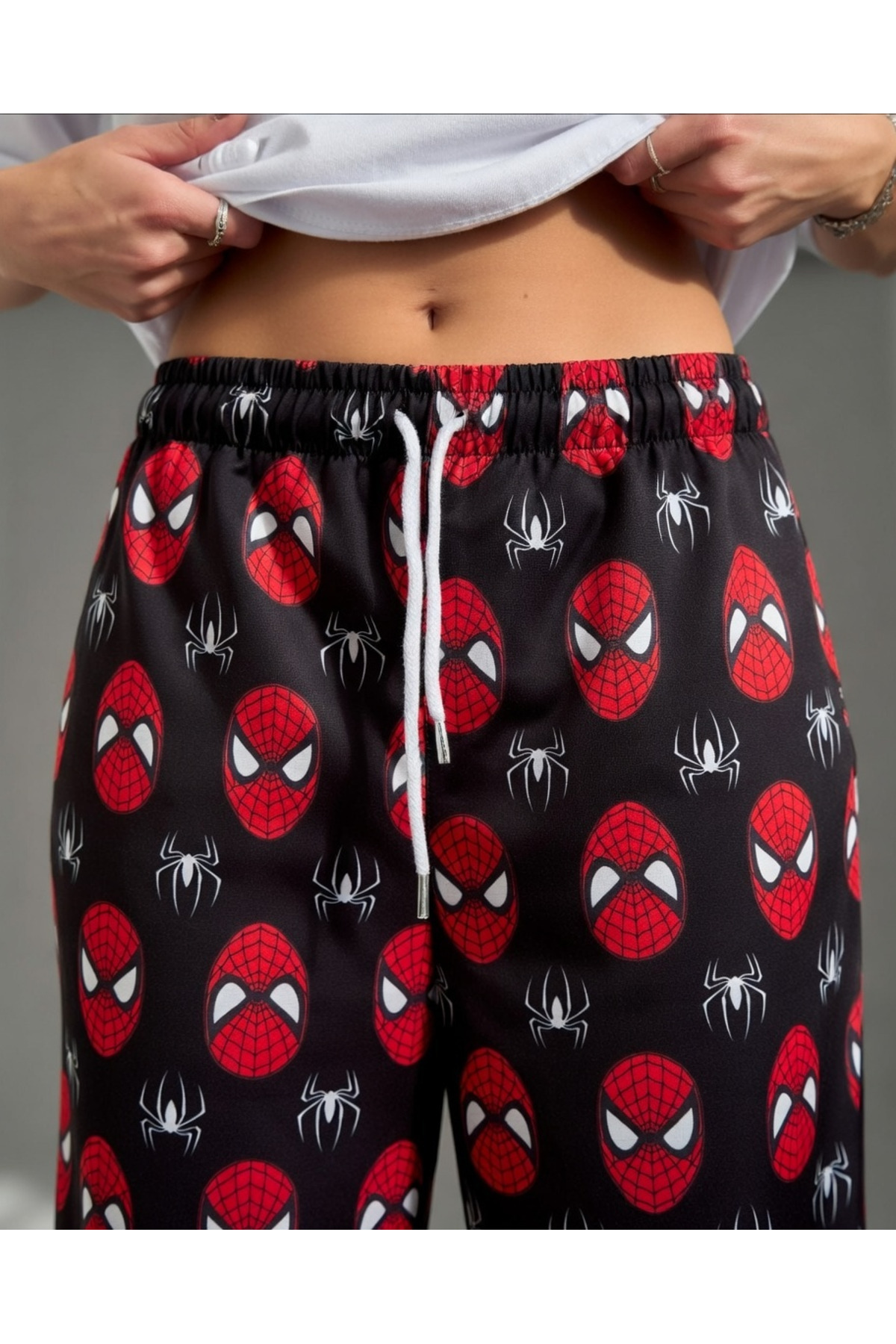 Gofeel Spider-Man Baskılı Baggy Unisex Eşofman Altı ( Pijama olarakta kullanılabilir ) görsel 2