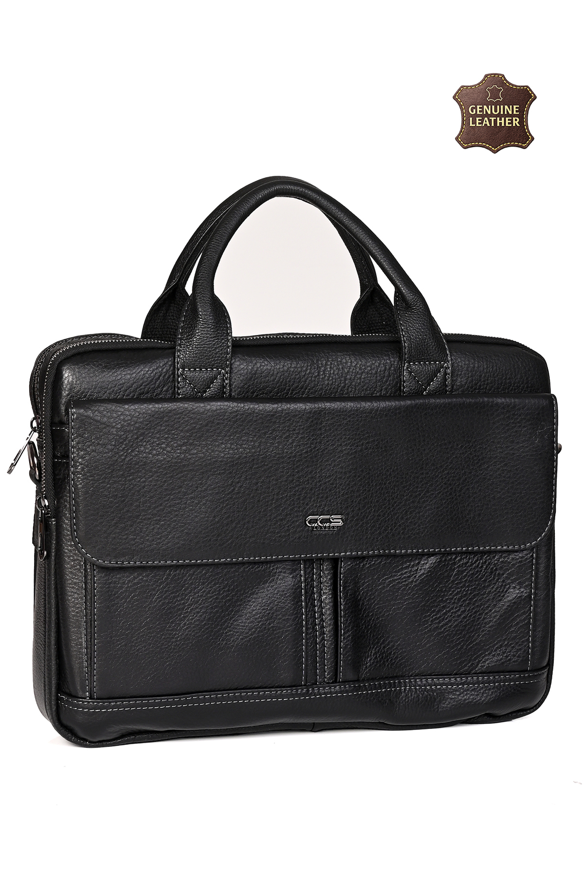 ÇÇS 71476 Hakiki Deri Unisex Evrak Çantası Laptop Bölmeli