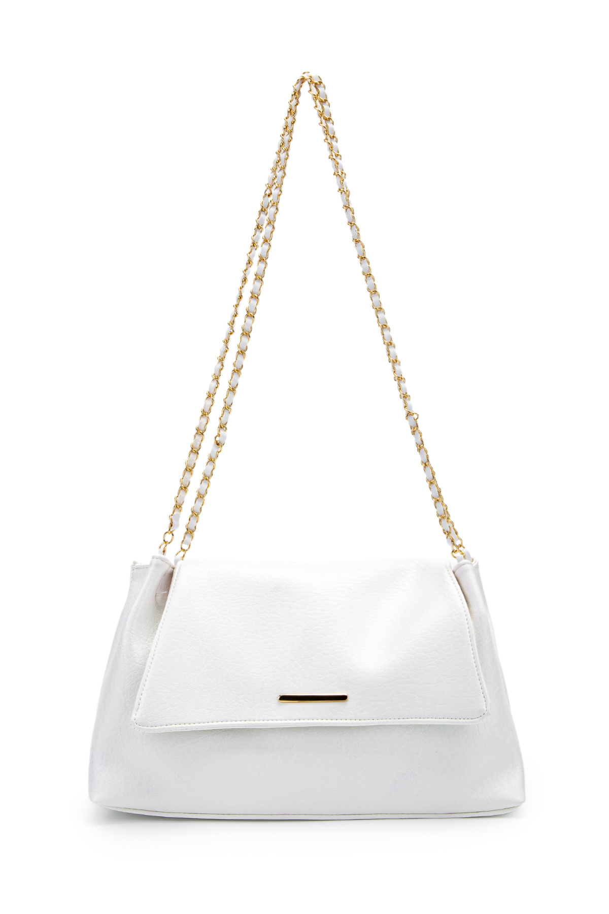 Elegant Design Sarrah Women's Shoulder Bag with Lid White