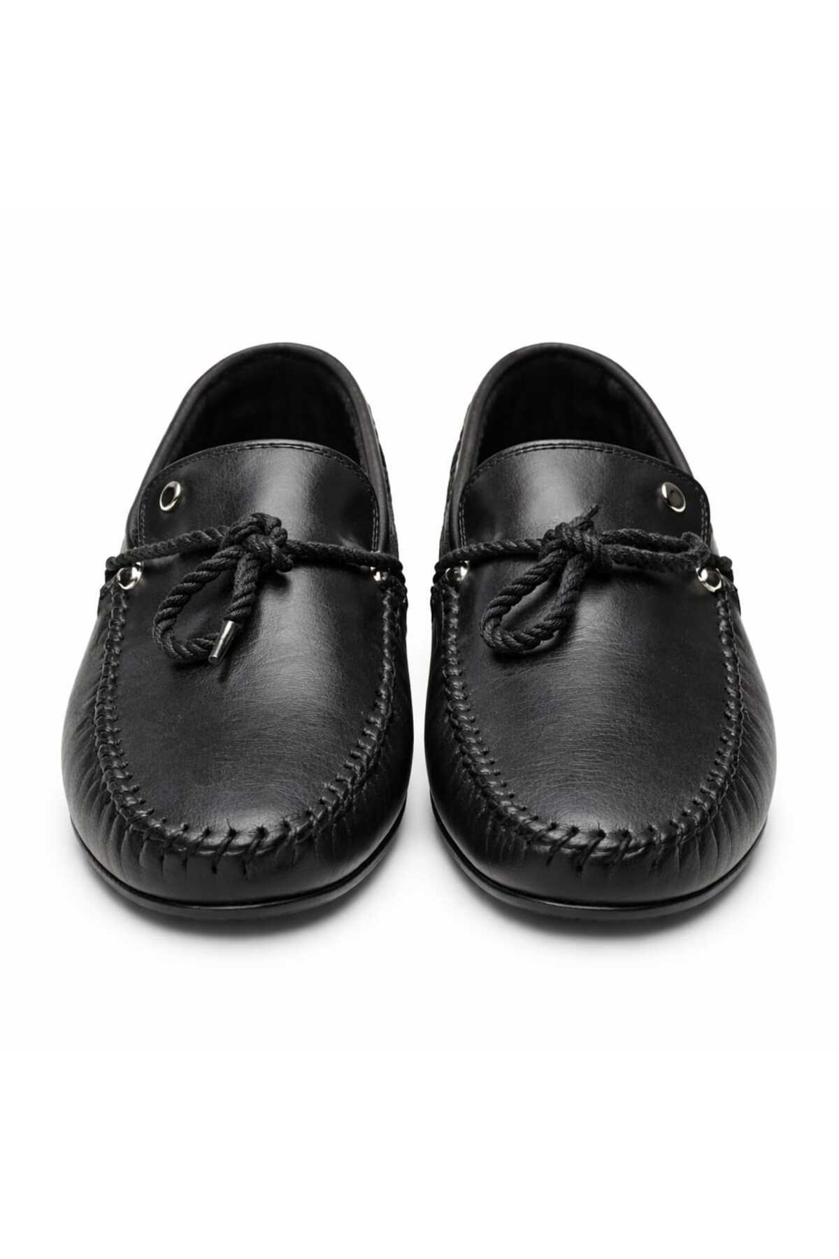 Pierre Cardin  Erkek SİYAH Deri Yazlık Ayakkabı 10BS01 - Görsel 2