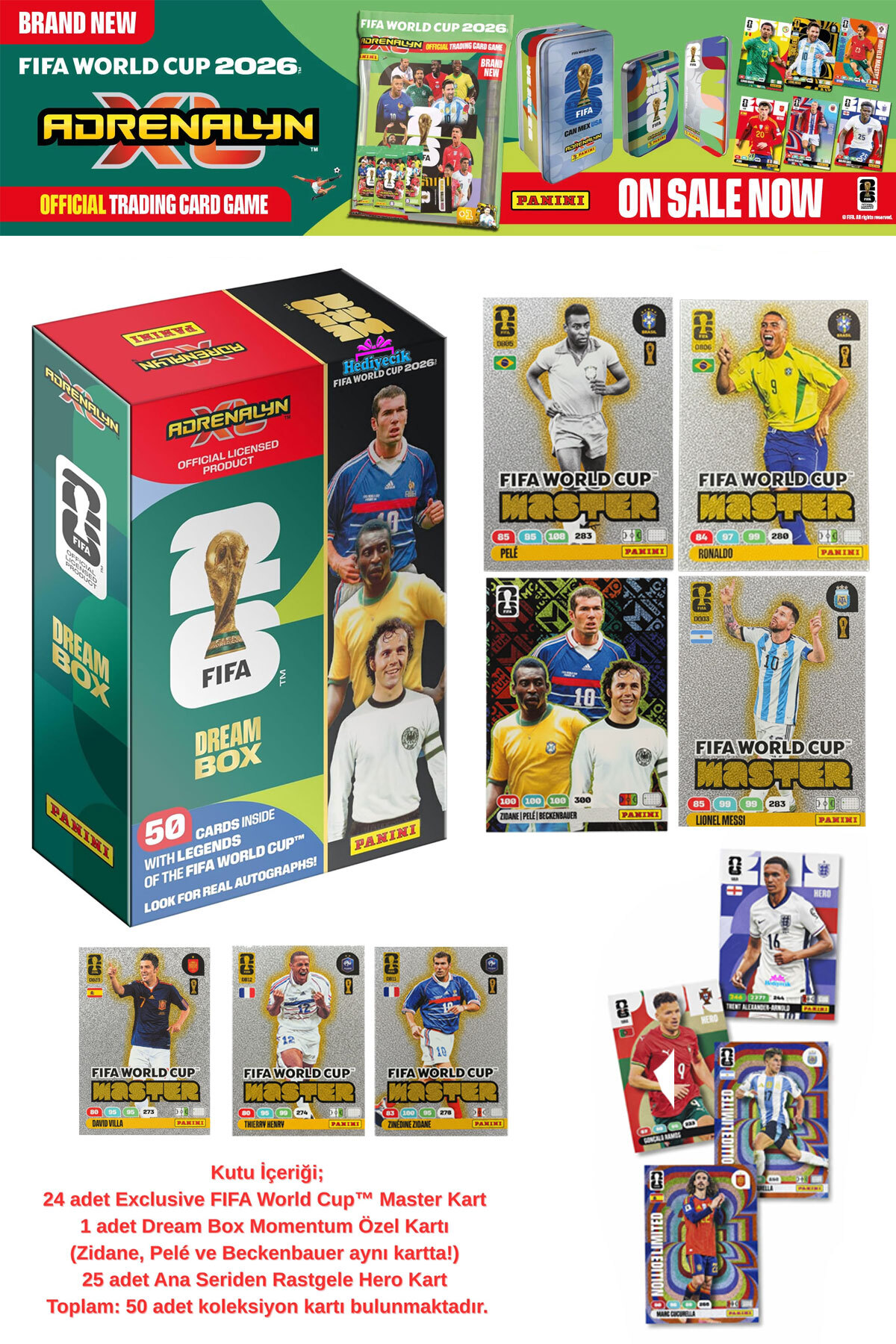 hediyecik Panini Dünya Kupası FIFA World Cup 2026 Dream Box Master