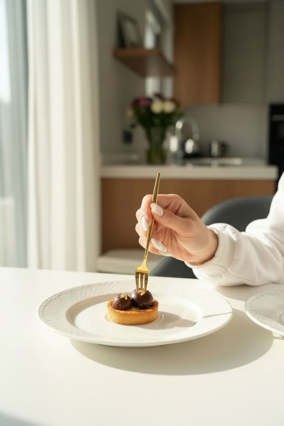 Paslanmaz Çelik 6’lı Gold Mini Çatal Seti | Tatlı Meyve Servis Çatalı