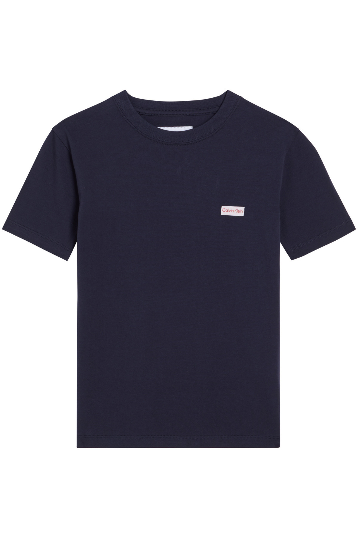 Calvin Klein Boy's Logo Label Ss Navy Blue T-Shirt