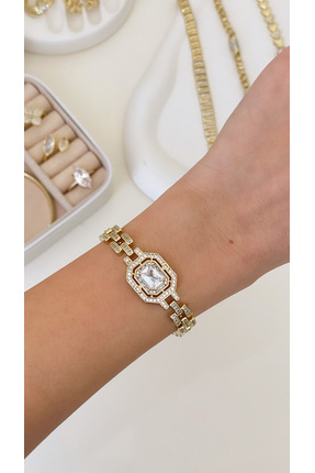 Derya Çelik Takı Xupıng Baget Taşlı Bileklik