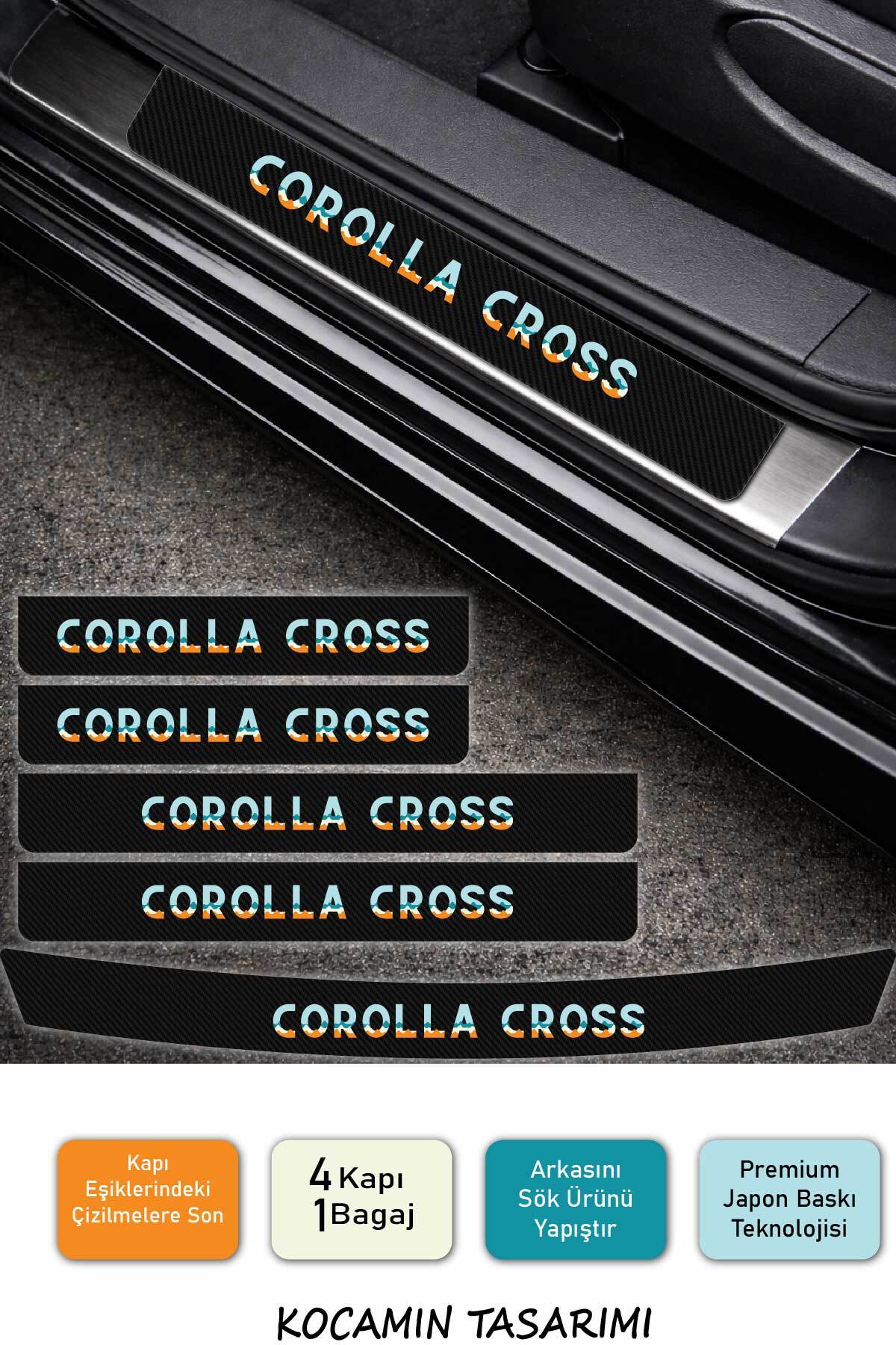 Kocamın Tasarımı Toyota Corolla Cross Karbon Kapı Eşiği Koruma