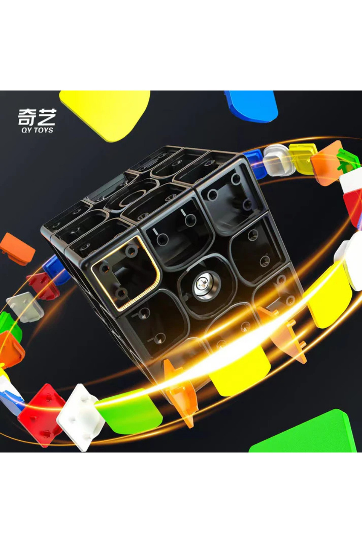 TUENGİ STORE QY Toys Profesyonel 3x3 Hız Küpü - Lisanslı QiYi Zeka ve Sabır Küpü Rubik Küp fotoğrafı 6 (önizleme)
