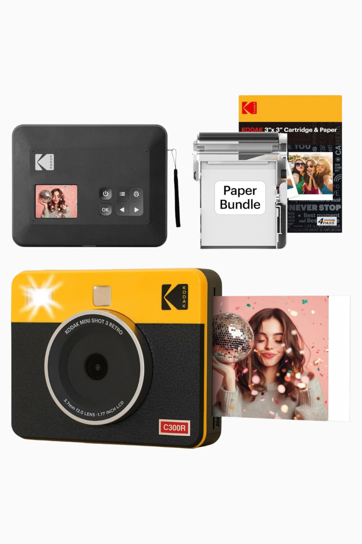Kodak Mini Shot 3 Retro Anında Kamera ve Fotoğraf Yazıcı 3x3