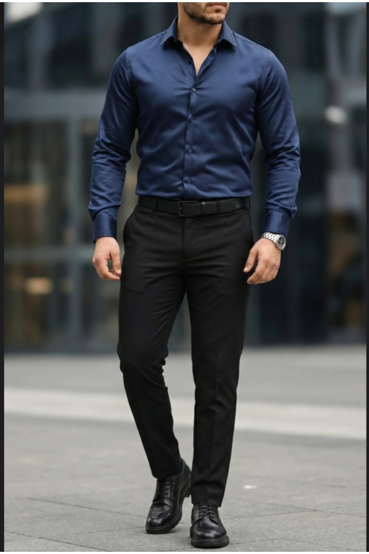 nightblack Slim Fit Uzun Kollu Kolay Ütü Teri Emen Nefes Alan Doku Kravatlık Dört Mevsim bordo Erkek Gömlek görsel 3