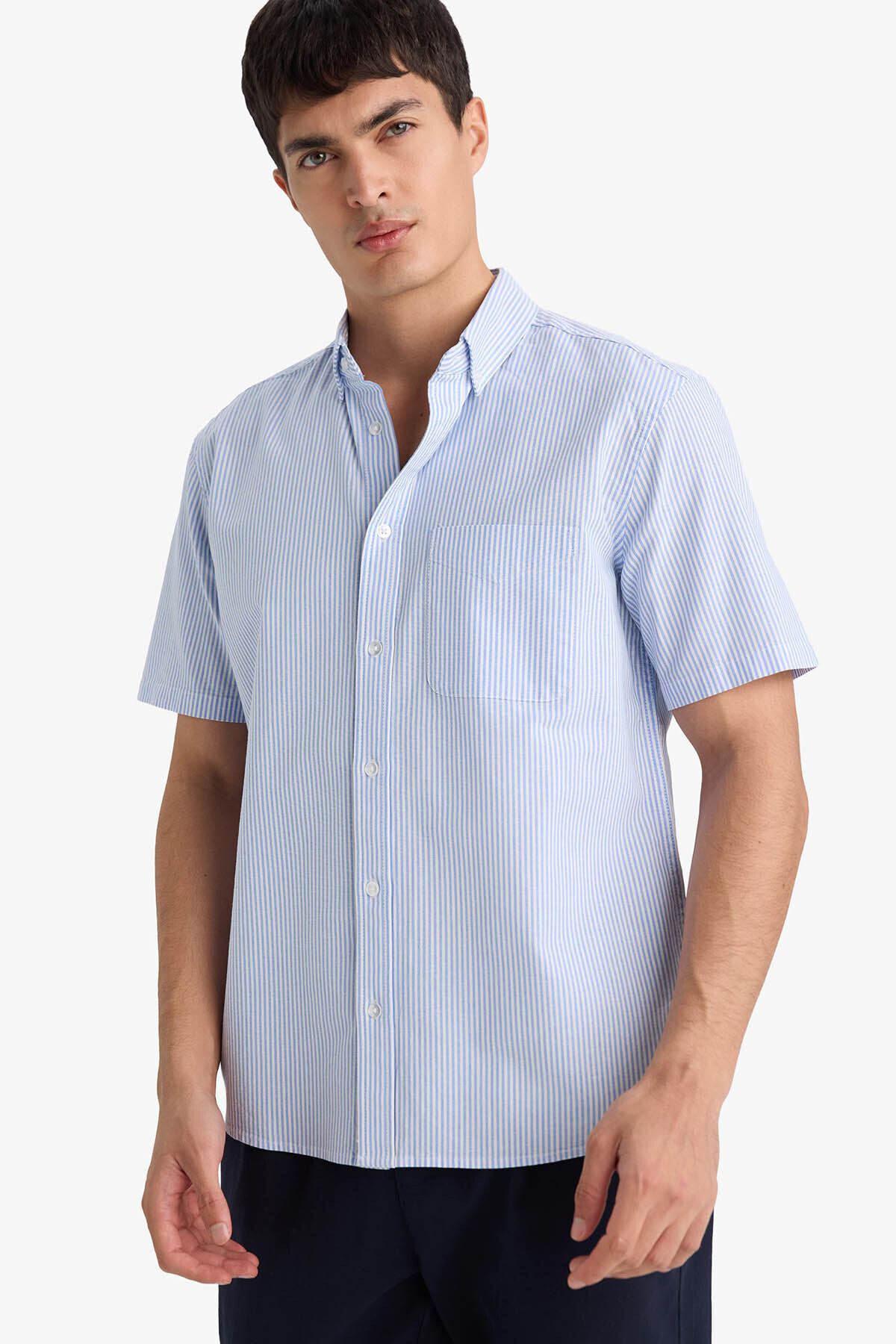 Defacto 100% Cotton Regular Fit Shirt F9319Ax26Sp