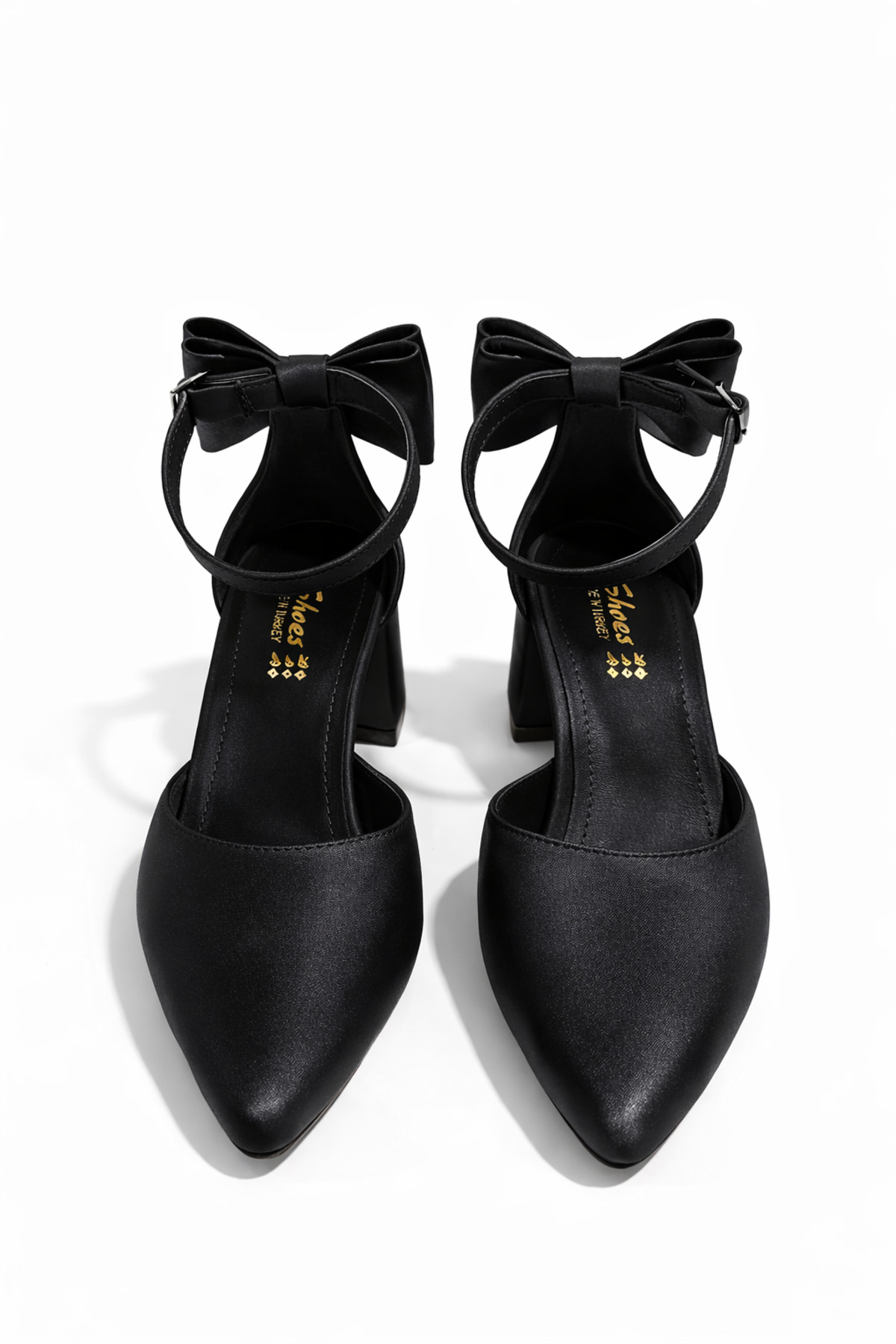 CRAFT MODA  Fiyonklu Bilekten Bantlı İnce Topuklu Stiletto Kadın Ayakkabı - Görsel 4