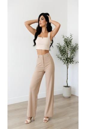 MRY TEKSTİL ÖNÜ V AKSESUARLI BLUZ