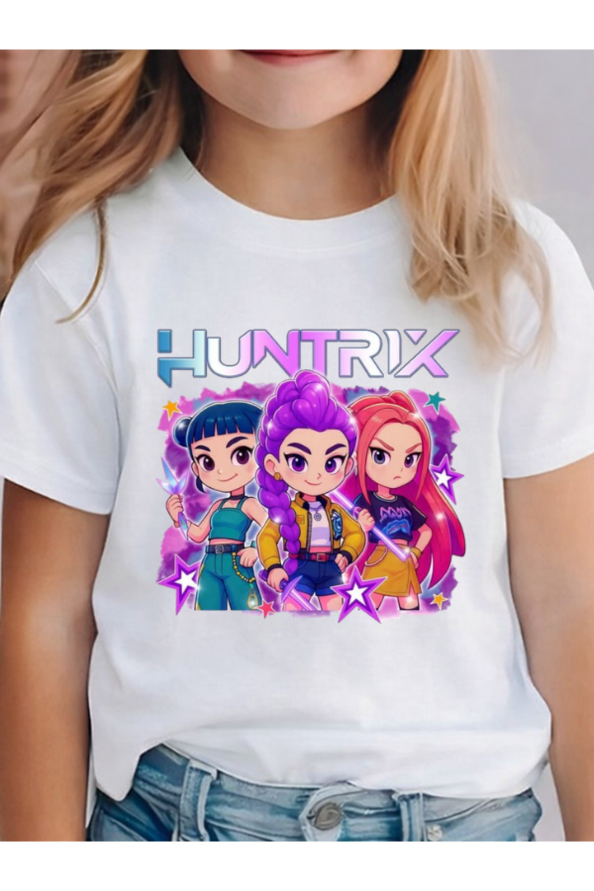 barsdepo Huntrix Anime Karakter Baskılı Tişört, PREMIUM Kalite