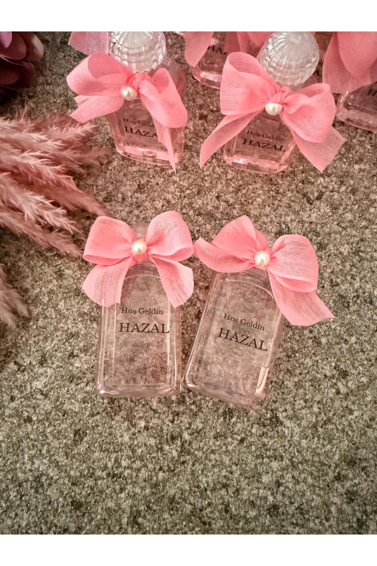cacagift design Kişiye Özel İsimli Hediyelik Kolonya - Bebek Mevlüdü, Nişan ve Söz Hatırası 10 Adet (İnci Detaylı) fotoğrafı 5 (önizleme)