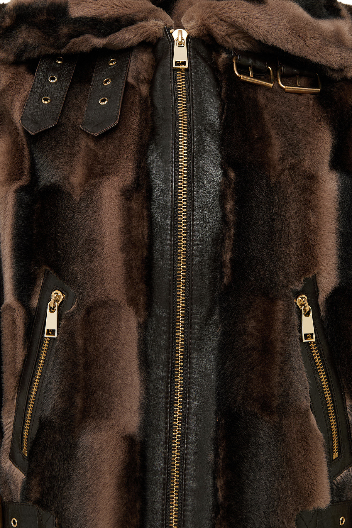 Derimod  Anabel Kadın Kahverengi Teddy Deri Mont 25WGD5952FF - Görsel 4